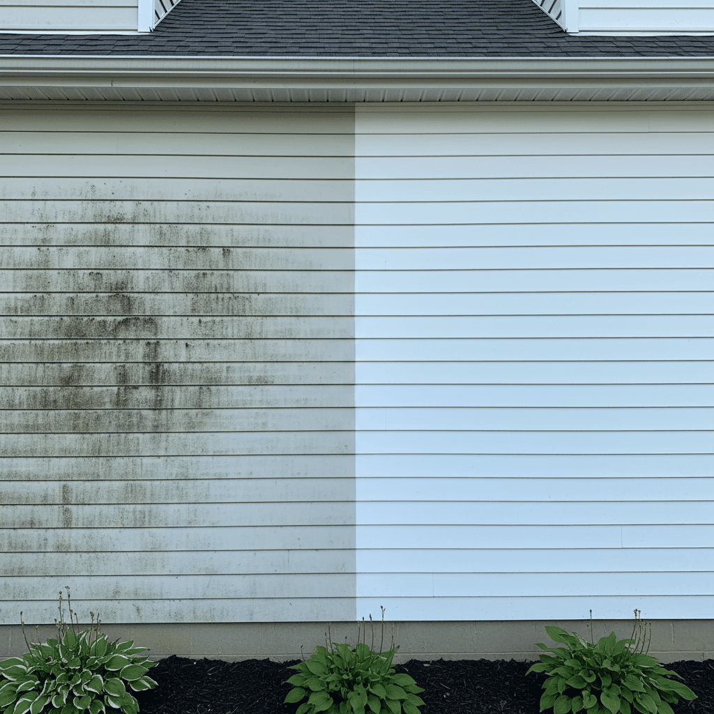 House sidings before and after