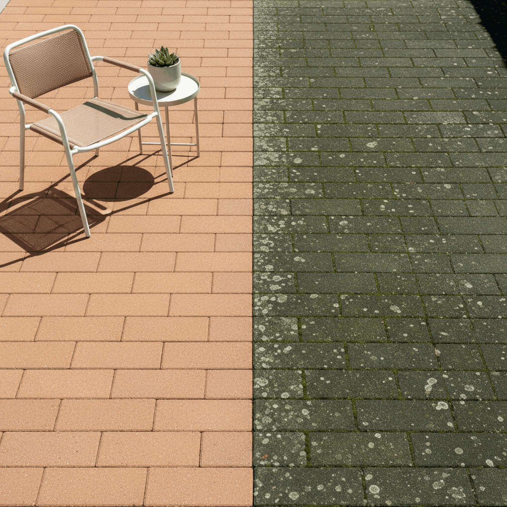 Patio area cleaning