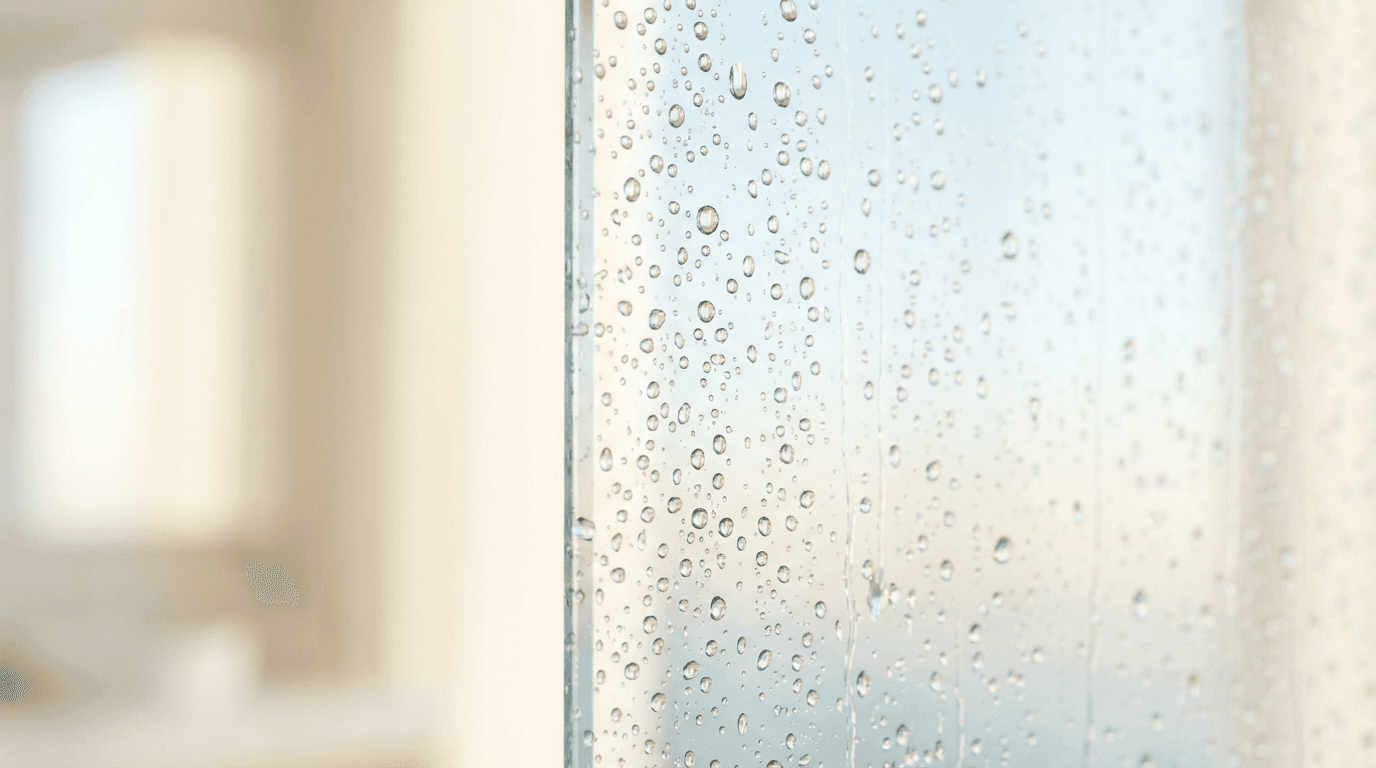 Water rinsing window trim during siding wash